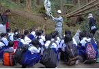 山滝中学校（平成30年度）学校林実習1