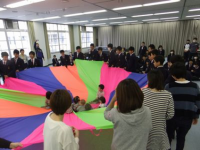土生中学校（平成28年度）中学生と遊ぼう