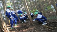 山滝中学校（平成28年度）学校林実習2
