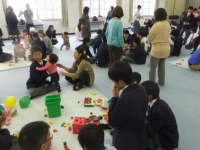 土生中学校（平成26年度）幼児とのふれあい