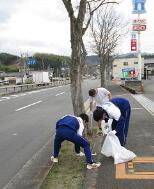 山滝中学校（平成27年度）環境整備活動2