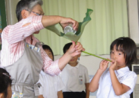 ハスの生態観察