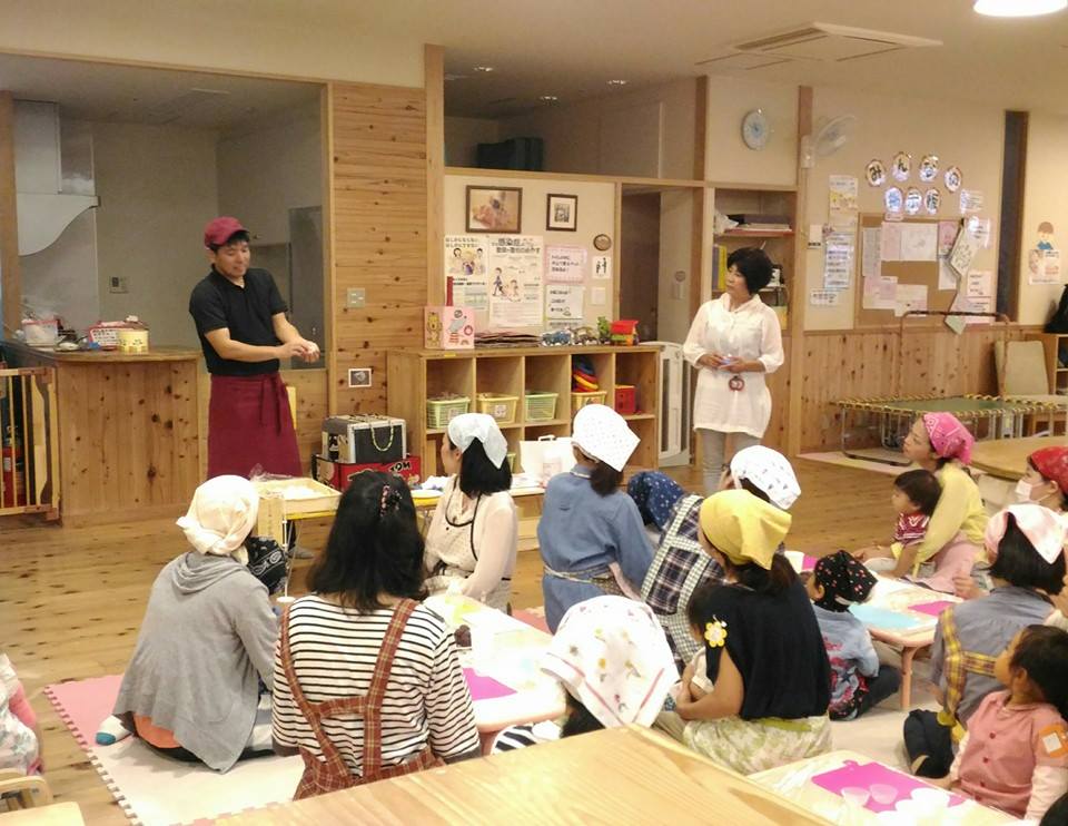 和菓子教室の様子