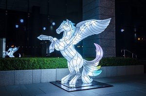 画像です。星空を駆けるペガサス