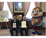 上原邦彦氏と知事