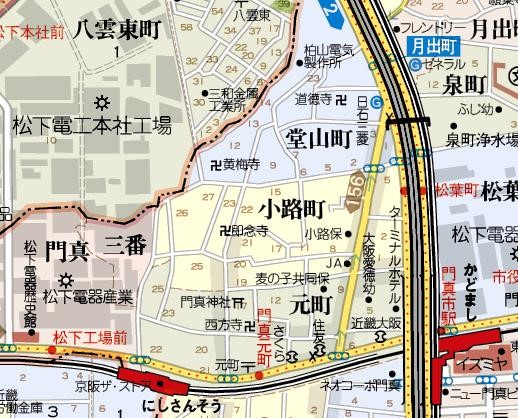 製造業関係従業者数が最も多いメッシュ　地図