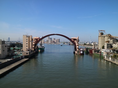 安治川水門全景