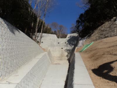 池田市にある才ノ本川砂防堰堤