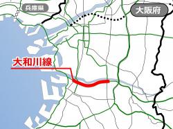 大和川線位置図