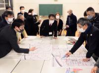 タイムライン防災を検討している写真です