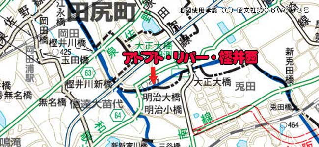 アドプトリバー樫井西の位置図
