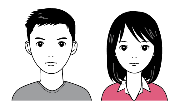 友だちのイラスト
