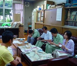 学校での打合せ