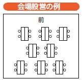 会場設営の例