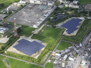 なわて水みらいセンターの太陽光発電の写真