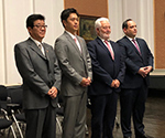 ロセルタレス事務局長と知事・松井市長