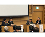 松井市長、大阪大学森下教授と鼎談（ていだん）を行う知事