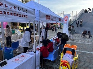 大阪・関西万博PR出展ブースの様子（赤レンガマルシェ）2