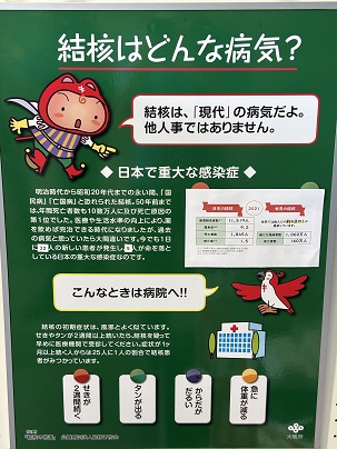 【写真】パネル「結核はどんな病気？」