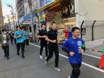 浪速区ランニングパトロールの様子2