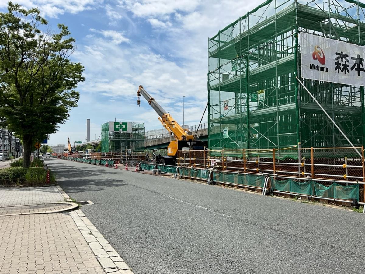 支柱建設工事【松生町工区】01