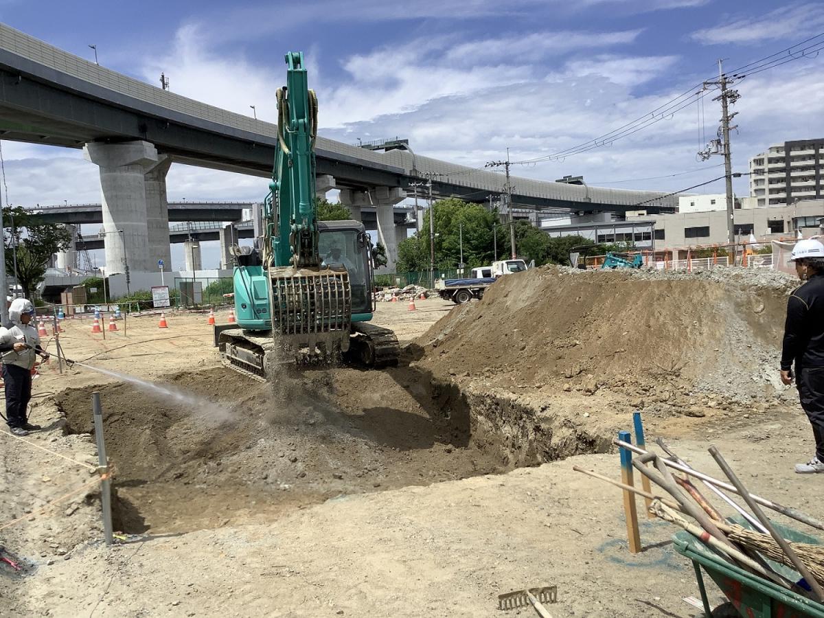 支柱建設工事【三ツ島工区】R8年7月1日