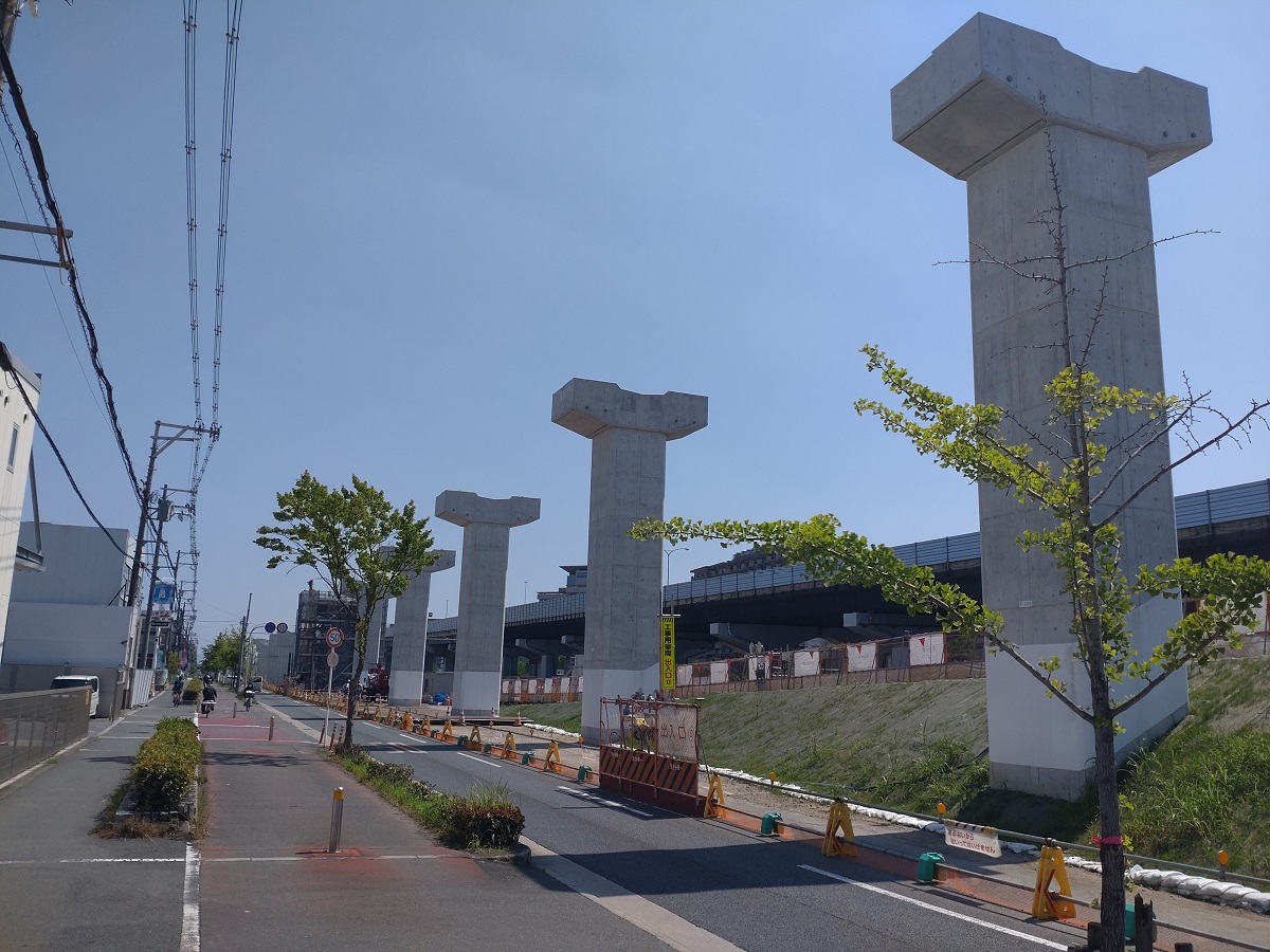支柱建設工事【西岩田工区】02