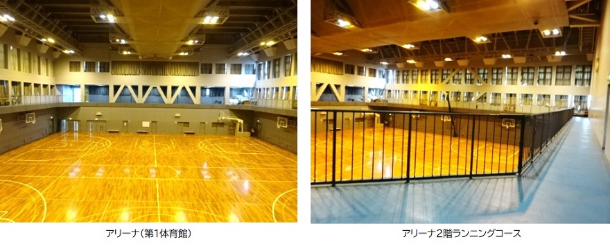 体育館内の写真