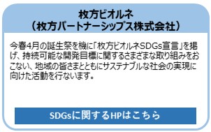 枚方ビオルネ（運営会社：枚方パートナーシップス株式会社）