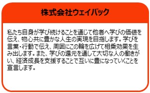 株式会社ウェイバック