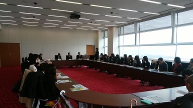 表敬訪問の写真