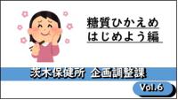 Vol.6　糖質ひかえめはじめよう編