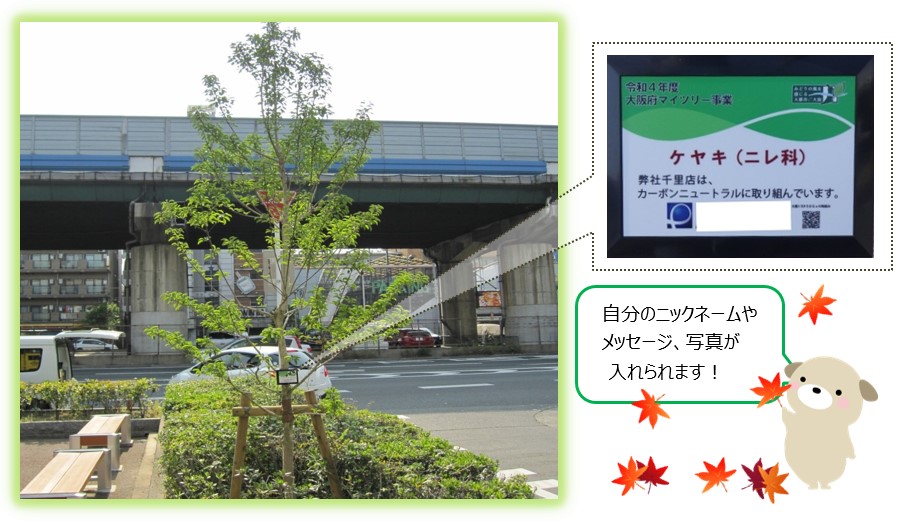 植栽樹名板イメージ