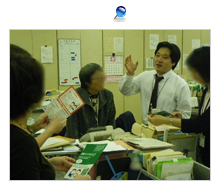 画像です。グループ内打ち合わせ