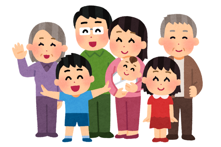 家族のイラスト