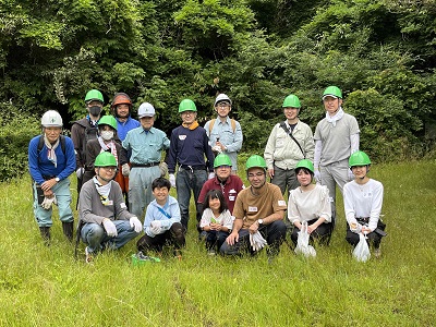 作業終了後の記念撮影