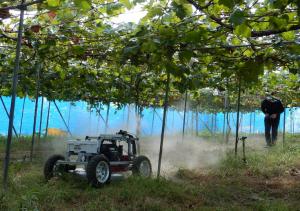 画像：ロボットによる草刈り風景
