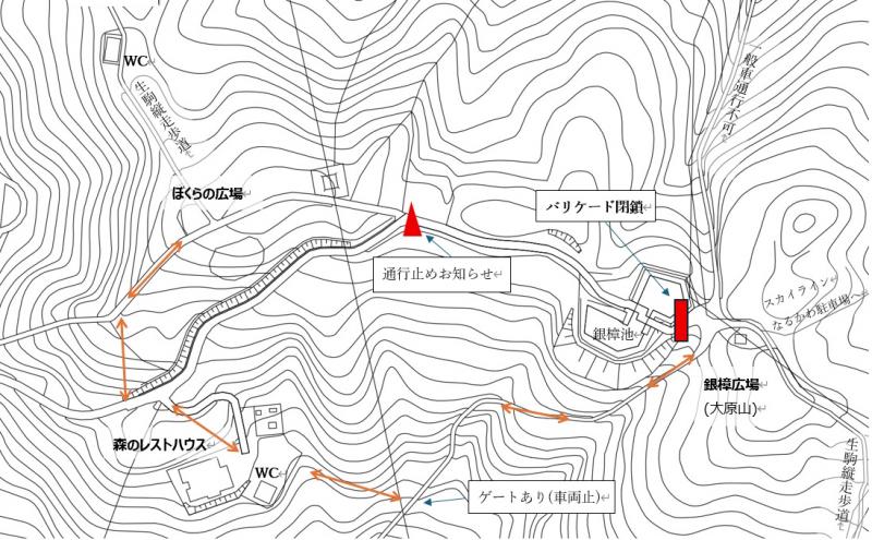 迂回路地図です