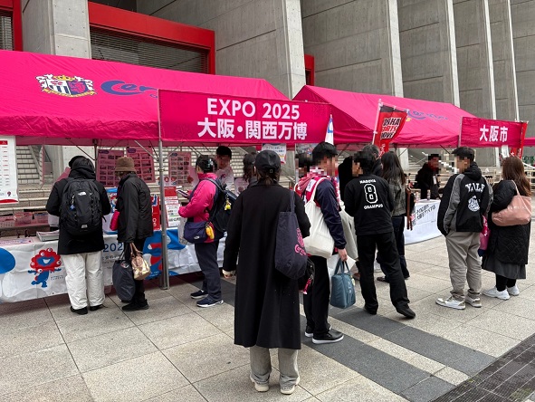 OSAKA SPORTS GROOVE セレッソ大阪応援デーのブース