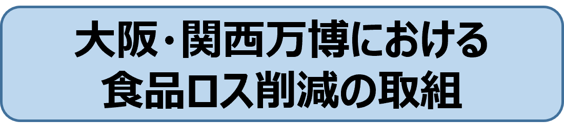 大阪・関西万博における食品ロス削減の取組バナー