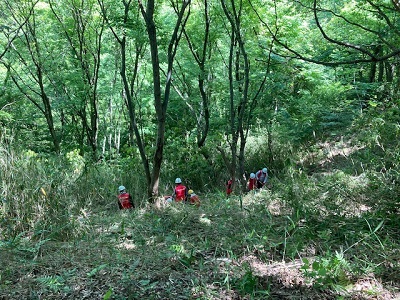 斜面地での作業の画像その1