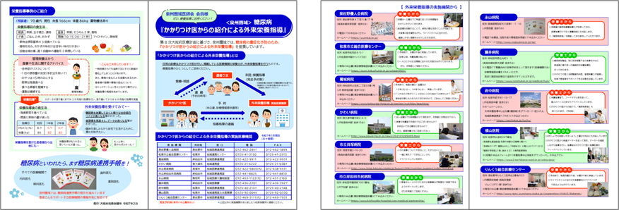 かかりつけ医からの紹介による外来栄養指導リーフレット