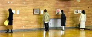 写真学校絵画展会場の様子