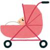 ベビーカーのイラスト