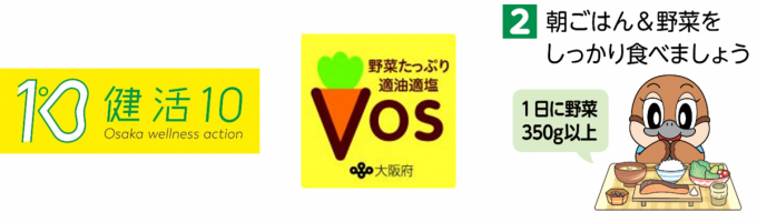 健活10とV.O.S.メニュー