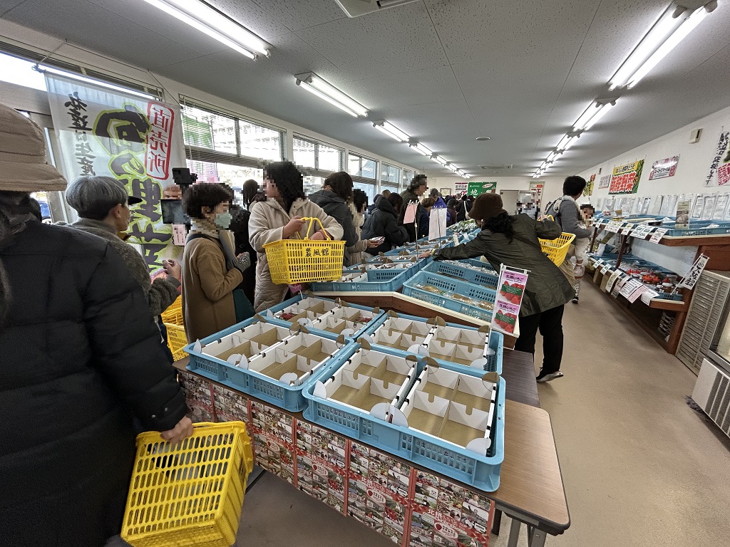 農風館での販売