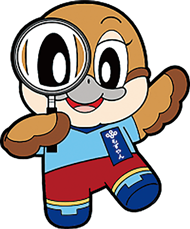 むしめがねをもつもずやんのがぞう