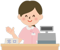 窓口スタッフのイラスト
