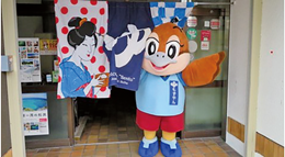 銭湯に行くもずやんの画像