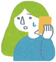 電話している人のイラスト